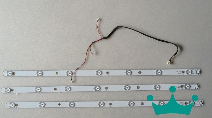 3 PCS KDL-32R300B LED strip GJ-DLEDII P5-315 D307-V1 D307-V7 D307-V6 7 LEDs 614mm